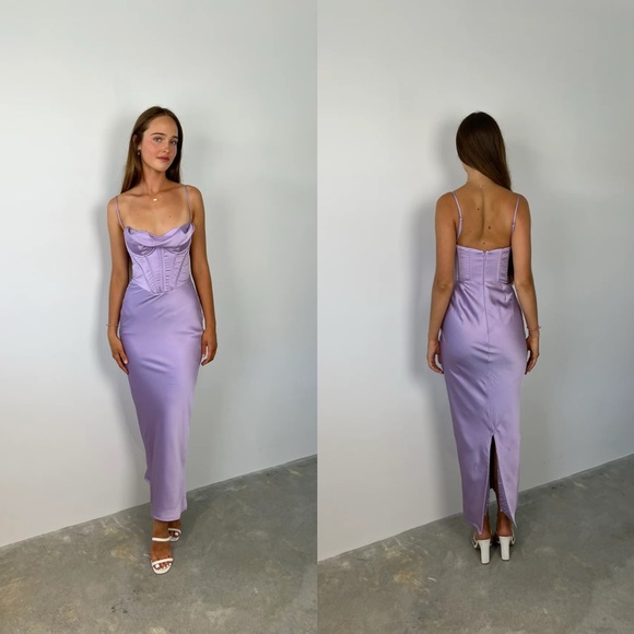 House of CB Charmaine Lavender Maxi Dress - Picture 4 of 9